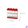 Kép 3/3 - Gyűjtődoboz, minifiguráknak, 8 rekesz, LEGO, piros