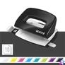 Kép 2/8 - Lyukasztó, kétlyukú, 10 lap, fém, mini, LEITZ "Nexxt Wow", fekete
