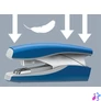 Kép 3/7 - Tűzőgép, 26/6, 30 lap, LEITZ "Nexxt Softpress", kék