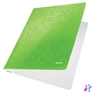 Kép 2/5 - Gyorsfűző, laminált karton, A4, LEITZ "Wow", zöld