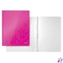 Kép 3/5 - Gyorsfűző, laminált karton, A4, LEITZ "Wow", rózsaszín