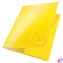 Kép 2/5 - Gumis mappa, 15 mm, karton, A4, LEITZ "Wow", sárga