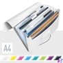 Kép 2/5 - Harmonikamappa, A4, PP, 6 rekeszes, LEITZ "Wow", fehér