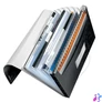 Kép 4/5 - Harmonikamappa, A4, PP, 6 rekeszes, LEITZ "Wow", fekete