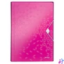 Kép 1/5 - Harmonikamappa, A4, PP, 6 rekeszes, LEITZ "Wow", rózsaszín