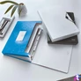 Kép 3/5 - Harmonikamappa, A4, PP, 6 rekeszes, LEITZ "Wow", kék