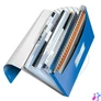 Kép 4/5 - Harmonikamappa, A4, PP, 6 rekeszes, LEITZ "Wow", kék