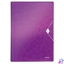 Kép 1/5 - Harmonikamappa, A4, PP, 6 rekeszes, LEITZ "Wow", lila