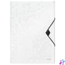 Kép 1/6 - Gumis mappa, PP, A4, LEITZ "Wow", fehér