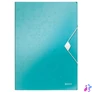 Kép 1/6 - Gumis mappa, PP, A4, LEITZ "Wow", jégkék
