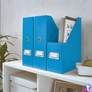 Kép 3/5 - Iratpapucs, PP/karton, 95 mm, LEITZ "Click&Store", kék