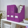 Kép 3/5 - Iratpapucs, PP/karton, 95 mm, LEITZ "Click&Store", lila