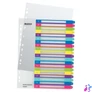 Kép 1/6 - Regiszter, műanyag, A4 Maxi, 1-20, LEITZ "Wow"
