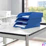 Kép 5/8 - Irattálca, műanyag, LEITZ "Plus", kék