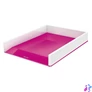 Kép 1/5 - Irattálca, műanyag, kettős színhatású, LEITZ "Wow", rózsaszín