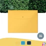 Kép 2/6 - Irattartó tasak, 2 zsebes, A4, PP, pantentos, LEITZ "Cosy", melegsárga