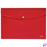 Kép 1/4 - Irattartó tasak, A4, PP, patentos, LEITZ "Recycle", piros