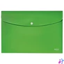 Kép 1/4 - Irattartó tasak, A4, PP, patentos, LEITZ "Recycle", zöld