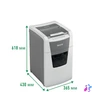 Kép 9/9 - Iratmegsemmisítő, mikrokonfetti, 150 lap, LEITZ "IQ AutoFeed Office 150 P5 Pro"