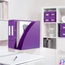 Kép 7/9 - Spirálfüzet, A4, kockás, 80 lap, LEITZ "Wow", lila