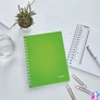 Kép 7/10 - Spirálfüzet, A5, kockás, 80 lap, LEITZ "Wow", zöld