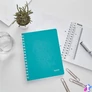 Kép 7/10 - Spirálfüzet, A5, vonalas, 80 lap, LEITZ "Wow", jégkék