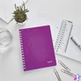 Kép 7/10 - Spirálfüzet, A5, vonalas, 80 lap, LEITZ "Wow", lila