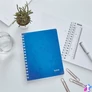 Kép 7/10 - Spirálfüzet, A5, kockás, 80 lap, LEITZ "Wow", kék
