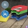 Kép 3/5 - Irattálca, műanyag, A4, LEITZ "Recycle", kék