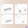 Kép 5/7 - Iratpapucs, karton, 100 mm, LEITZ "Puro", homokbézs