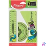 Kép 3/4 - Vonalzókészlet, műanyag, törhetetlen, 3 darabos, MAPED "Twist`n Flex"
