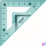 Kép 5/6 - Vonalzókészlet, kicsi, műanyag, hajlítható, 4 darabos, MAPED "Flex"