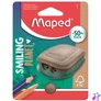 Kép 1/4 - Hegyező, kétlyukú, tartályos, műanyag, FSC, MAPED "Smiling Planet"