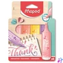Kép 2/4 - Szövegkiemelő készlet, 1-5 mm, MAPED "Fluo Peps Flex Pastel", pasztell szín, vegyes készletek