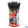 Kép 2/2 - Grafitceruza radírral, ceruzatartó, HB, háromszögletű, MAPED "Black`Peps Energy", 6 különböző minta