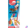 Kép 1/2 - Színes ceruza készlet, kétvégű, háromszögletű, MAPED "Color`Peps Duo", 24 különböző szín