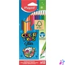 Kép 1/4 - Színes ceruza készlet, háromszögletű, MAPED "Color`Peps Star", 12 különböző szín