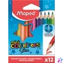 Kép 1/2 - Színes ceruza készlet, háromszögletű, MAPED "Color`Peps Star Mini", 12 különböző szín