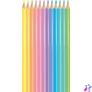 Kép 2/3 - Színes ceruza készlet, háromszögletű, MAPED "Color`Peps Pastel", 12 különböző pasztell szín