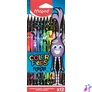 Kép 1/6 - Színes ceruza készlet, háromszögletű, MAPED "Color`Peps Monster", 12 különböző szín