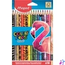 Kép 1/7 - Színes ceruza készlet, háromszögletű, MAPED "Color`Peps Animal", 18 különböző szín