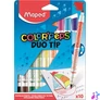 Kép 1/3 - Filctoll készlet, MAPED "Color`Peps Duo Tip", 10 különböző szín
