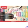 Kép 1/8 - Kalligrafikus készlet, 22 darabos, MAPED "Lettering Set", 6 szövegkiemelő + 16 tűfilc különböző színekben
