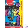 Kép 1/8 - Színes ceruza készlet, háromszögletű, MAPED "Color`Peps Monster" 18 különböző szín