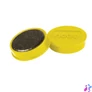 Kép 2/3 - Mágneskorong, erős, 38 mm, 10 db, NOBO, sárga