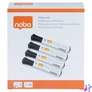 Kép 7/7 - Táblamarker, kúpos hegyű, 2 mm, 10 db, NOBO "Glide", fekete
