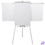 Kép 1/10 - Flipchart tábla, mágneses felület, 2 db segédkarral, 68x100,5 cm, NOBO "Essentials", fehér