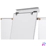Kép 7/10 - Flipchart tábla, mágneses felület, 2 db segédkarral, 68x100,5 cm, NOBO "Essentials", fehér