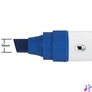 Kép 3/4 - Táblamarker, vágott hegyű, 10 mm, NOBO "Glide", kék