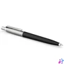 Kép 1/2 - Golyóstoll, 0,7 mm, ezüst színű klip, fekete tolltest, PARKER "Royal Jotter Originals", kék